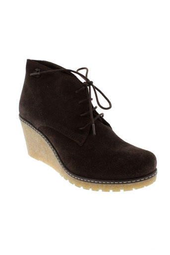 le temps des cerises chaussures femme de couleur marron