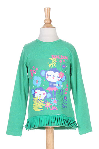 tuc tuc t-shirts fille de couleur vert