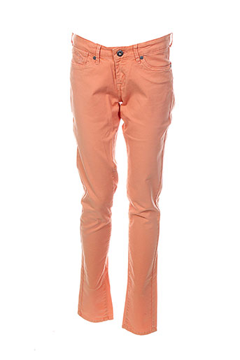 pepe jeans pantalons fille de couleur orange