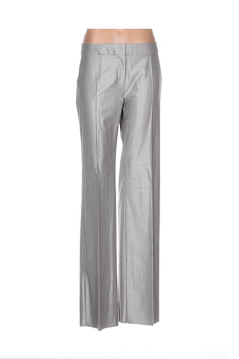 maxmara pantalons femme de couleur gris