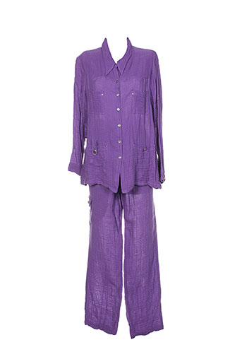 bleu d'azur ensembles femme de couleur violet