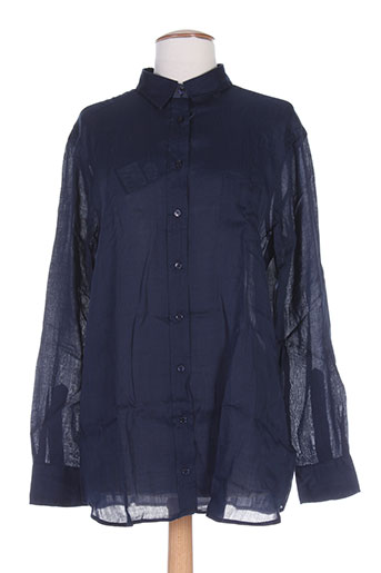 gant chemises femme de couleur bleu