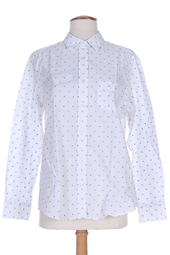 gant chemises femme de couleur bleu