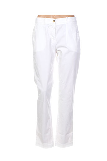 gant pantalons femme de couleur blanc