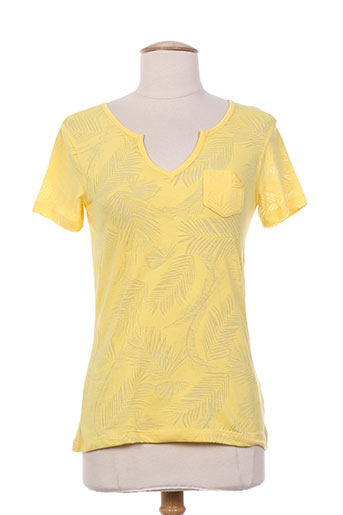 julie guerlande t-shirts femme de couleur jaune