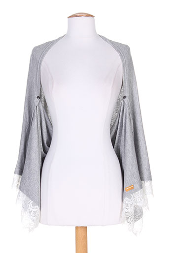 mamatayoe gilets femme de couleur gris