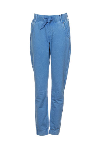 pepe jeans pantalons fille de couleur bleu
