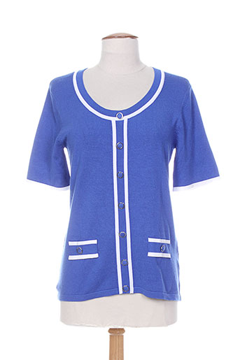 marble gilets femme de couleur bleu