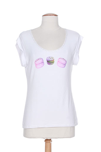 olivier philips t-shirts femme de couleur blanc