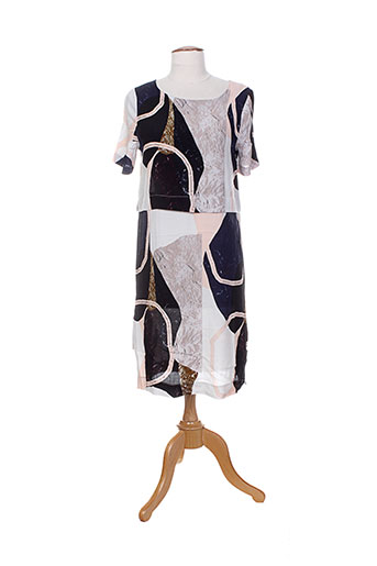 ichi robes femme de couleur bleu