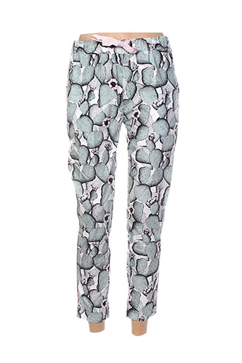 ottod'ame pantalons femme de couleur vert