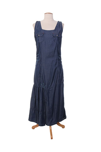 felino robes femme de couleur bleu