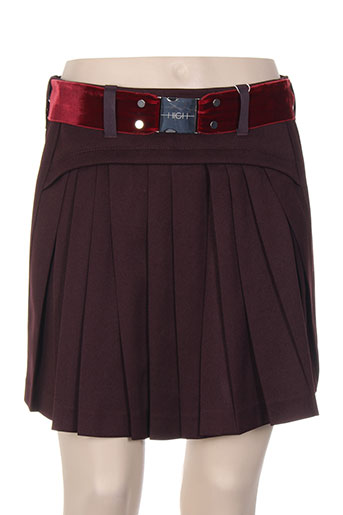 high jupes femme de couleur rouge
