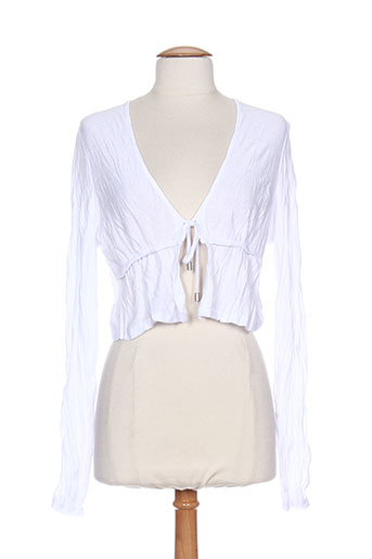 les filles de neaux gilets femme de couleur blanc