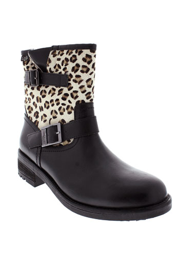 initiale paris chaussures femme de couleur noir