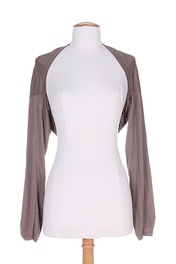 double jeu vestes femme de couleur marron