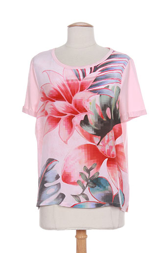 luisa cerano t-shirts femme de couleur rose