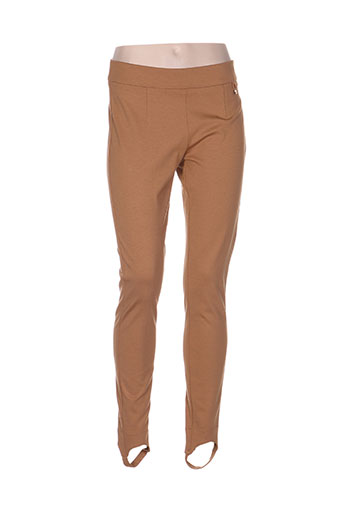 trussardi jeans pantalons femme de couleur marron