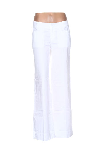 fairly pantalons femme de couleur blanc