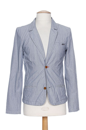 guess vestes garçon de couleur bleu