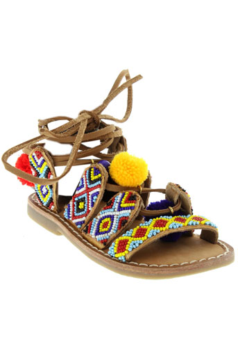 l'atelier tropézien chaussures fille de couleur bleu