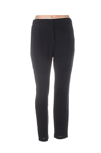 fransa pantalons femme de couleur noir