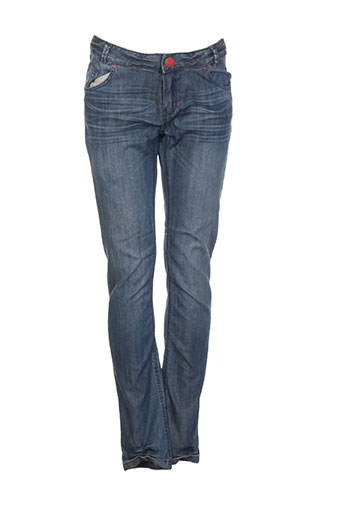 jean bourget jeans fille de couleur bleu