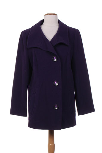 lebek manteaux femme de couleur violet