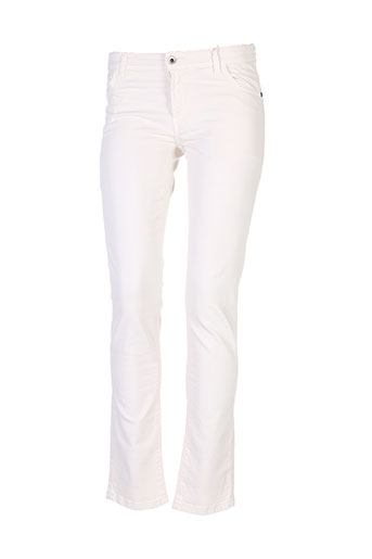 pianurastudio pantalons femme de couleur beige
