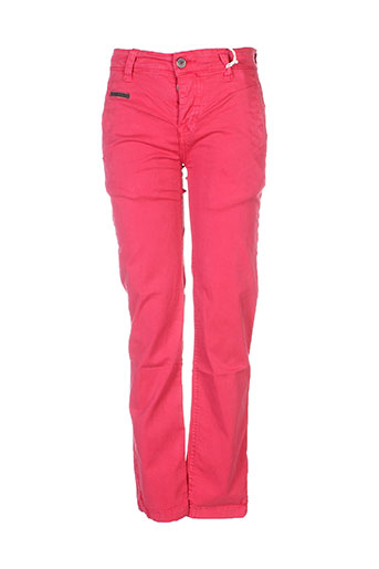biaggio pantalons garçon de couleur rouge