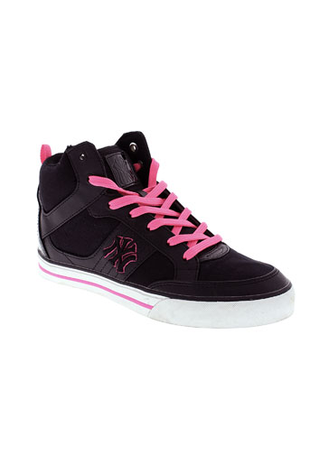 new york yankees chaussures femme de couleur noir