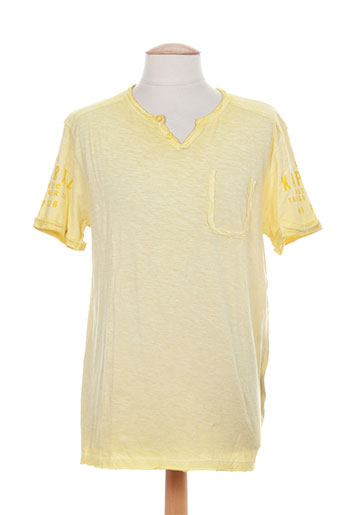 kaporal t-shirts homme de couleur jaune