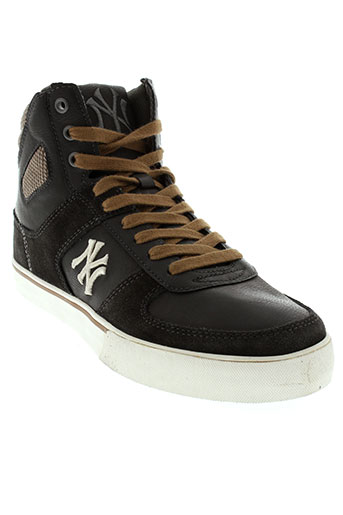 new york yankees chaussures homme de couleur noir