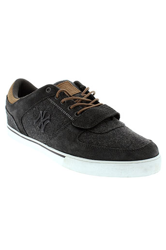 new york yankees chaussures homme de couleur gris