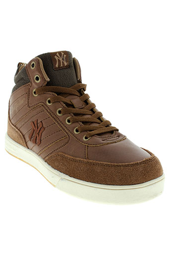 new york yankees chaussures garçon de couleur marron