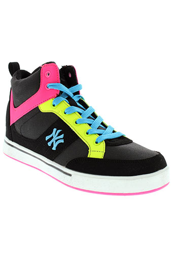new york yankees chaussures garçon de couleur noir