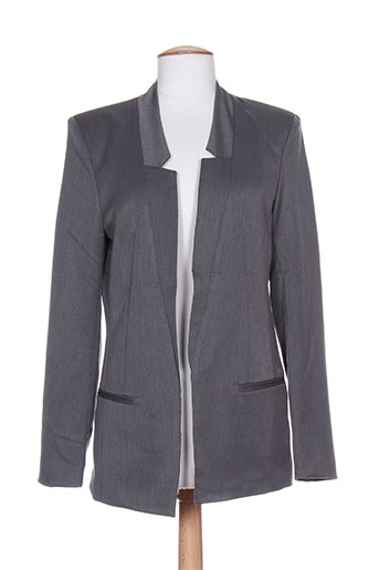 yes.zee vestes femme de couleur gris