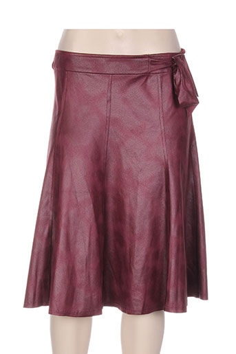 renatto bene jupes femme de couleur rouge