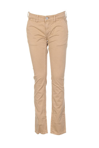 pepe jeans pantalons garçon de couleur beige