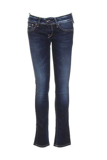 pepe jeans jeans fille de couleur bleu