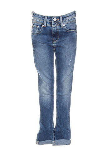 pepe jeans jeans fille de couleur bleu