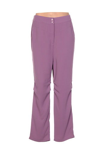 cannisse pantalons femme de couleur violet