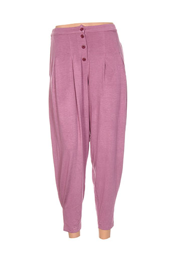 cannisse pantalons femme de couleur rose
