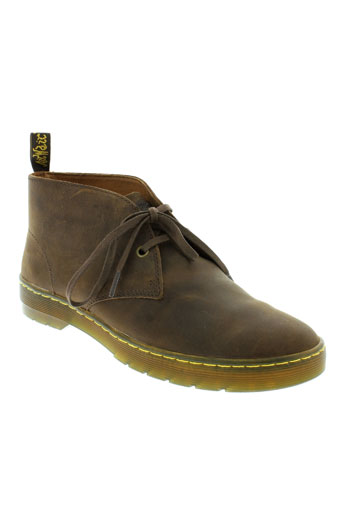 dr et martens boots homme de couleur marron