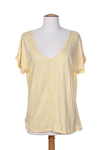 j.welly jeans t-shirts femme de couleur jaune