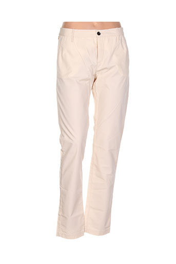 bellerose pantalons femme de couleur beige