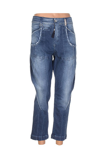 ichi jeans femme de couleur bleu