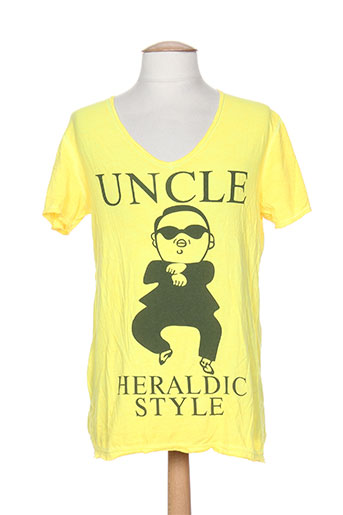 stegol t-shirts homme de couleur jaune