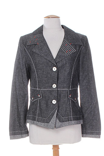 femmes je vous aime vestes femme de couleur gris