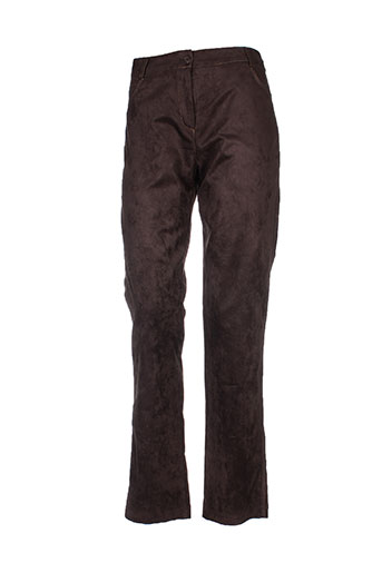 femmes je vous aime pantalons femme de couleur marron